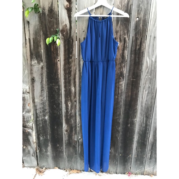 Forever 21 Dresses & Skirts - Mediterranean Blue Halter, Maxi Dress, Size Medium